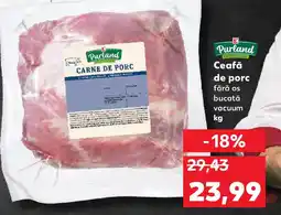 Kaufland Ceafă de porc fără os bucată vacuum Ofertă