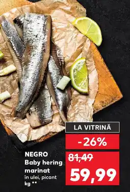 Kaufland NEGRO Baby hering marinat Ofertă
