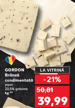 Kaufland GORDON Brânză condimentată piper Ofertă