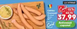 Kaufland CAROLI Crenwurşti din piept de pui Ofertă