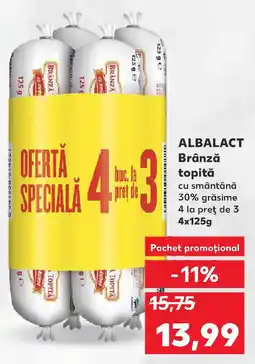 Kaufland ALBALACT Brânză topită Ofertă