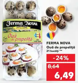 Kaufland FERMA NOVA Ouă de prepeliţă Ofertă