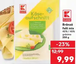 Kaufland Brânză felii mix Ofertă