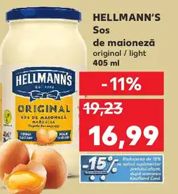 Kaufland HELLMANN'S Sos de maioneză original / light Ofertă