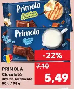 Kaufland PRIMOLA Ciocolată Ofertă