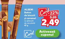 Kaufland ALBENI Baton de biscuit şi caramel Ofertă