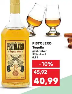 Kaufland PISTOLERO Tequila gold/silver Ofertă