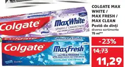 Kaufland COLGATE MAX WHITE / MAX FRESH / MAX CLEAN Pastă de dinți Ofertă