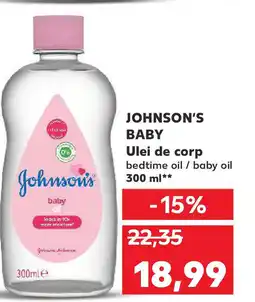 Kaufland JOHNSON'S BABY Ulei de corp bedtime oil / baby oil Ofertă