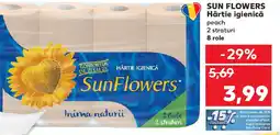 Kaufland SUN FLOWERS Hârtie igienică Ofertă