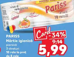 Kaufland PARISS Hârtie igienică Ofertă
