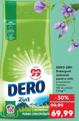 Kaufland DERO 2ÎN1 Detergent automat pentru rufe prospețimea muntelui Ofertă