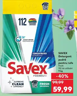 Kaufland SAVEX Detergent pudră pentru rufe fresh Ofertă