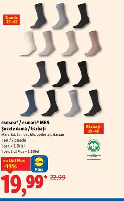 Lidl EsmaraⓇ / Esmara Men Şosete damă / bărbați Ofertă