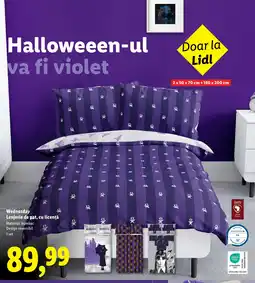 Lidl Wednesday Lenjerie de pat, cu licență Ofertă