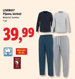 Lidl LIVERGYⓇ Pijama, bărbaţi Ofertă