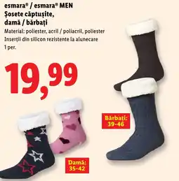 Lidl EsmaraⓇ / esmaraⓇ Men Şosete căptușite, damǎ / bărbați Ofertă