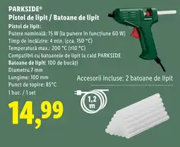 Lidl PARKSIDE® Pistol de lipit / Batoane de lipit Ofertă