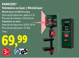 Lidl PARKSIDE® Telemetru cu laser / Nivelǎ laser Ofertă