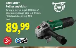 Lidl PARKSIDEⓇ Polizor unghiular Ofertă