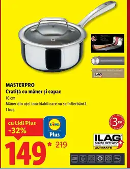 Lidl MASTERPRO Cratiţă cu mâner și capac Ofertă