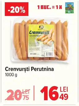 Carrefour Crenvursti Perutnina Ofertă