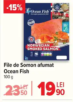 Carrefour File de Somon afumat Ocean Fish Ofertă