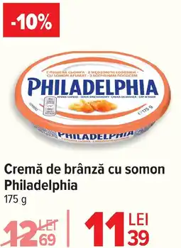 Carrefour Cremă de brânză cu somon Philadelphia Ofertă