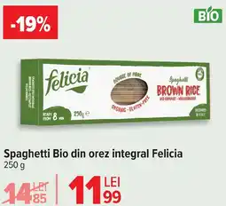 Carrefour Spaghetti Bio din orez integral Felicia Ofertă