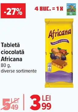 Carrefour Tabletǎ ciocolată Africana Ofertă