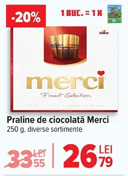 Carrefour Praline de ciocolată Merci Ofertă