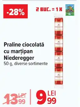 Carrefour Praline ciocolată cu marţipan Niederegger Ofertă