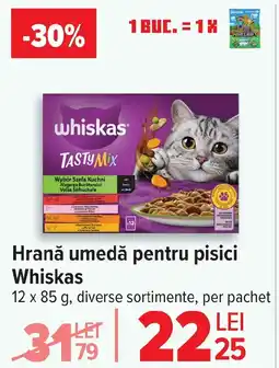 Carrefour Hrană umedă pentru pisici Whiskas Ofertă