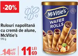 Carrefour Rulouri napolitană cu cremă de alune, McVitie's Ofertă
