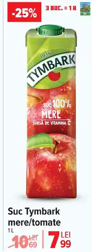 Carrefour Suc Tymbark mere/tomate Ofertă