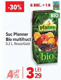Carrefour Suc Pfanner Bio multifruct Ofertă