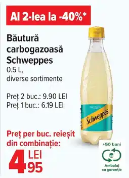 Carrefour Băutură carbogazoasă Schweppes Ofertă