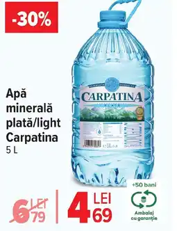 Carrefour Apă minerală plată/light Carpatina Ofertă