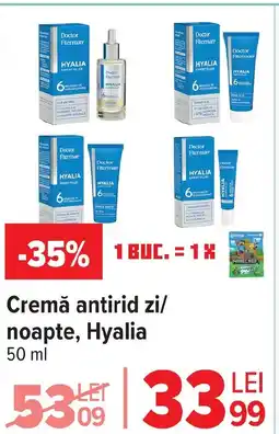 Carrefour Cremă antirid zi/ noapte, Hyalia Ofertă