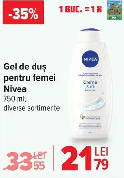 Carrefour Gel de duş pentru femei Nivea Ofertă