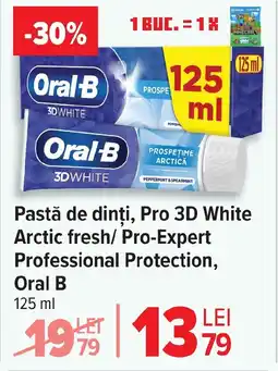 Carrefour Pastă de dinți, Pro 3D White Arctic fresh/ Pro-Expert Professional Protection, Oral B Ofertă