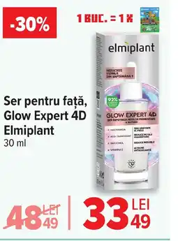 Carrefour Ser pentru faţă, Glow Expert 4D Elmiplant Ofertă
