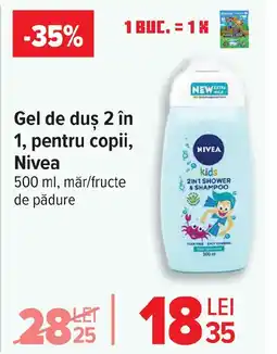 Carrefour Gel de duş 2 în 1, pentru copii, Nivea Ofertă