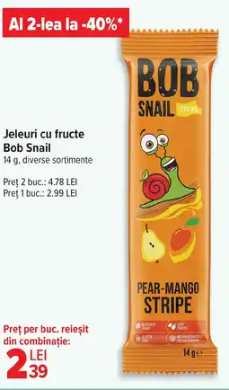 Carrefour Jeleuri cu fructe Bob Snail Ofertă
