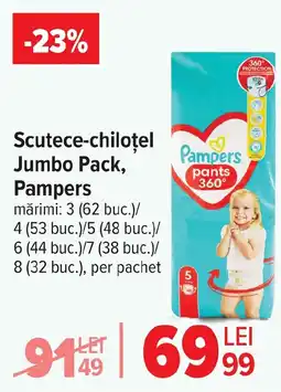 Carrefour Scutece-chiloţel Jumbo Pack, Pampers Ofertă