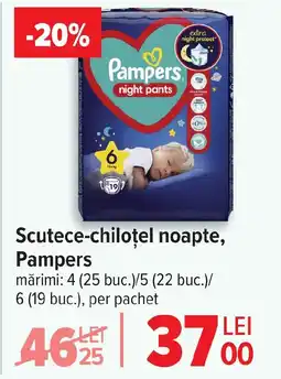 Carrefour Scutece-chiloţel noapte, Pampers Ofertă
