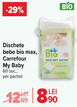 Carrefour Dischete bebe bio max, Carrefour My Baby Ofertă