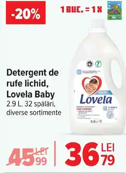 Carrefour Detergent de rufe lichid, Lovela Baby Ofertă