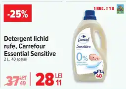 Carrefour Detergent lichid rufe, Carrefour Essential Sensitive Ofertă