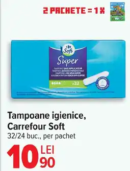 Carrefour Tampoane igienice, Carrefour Soft Ofertă